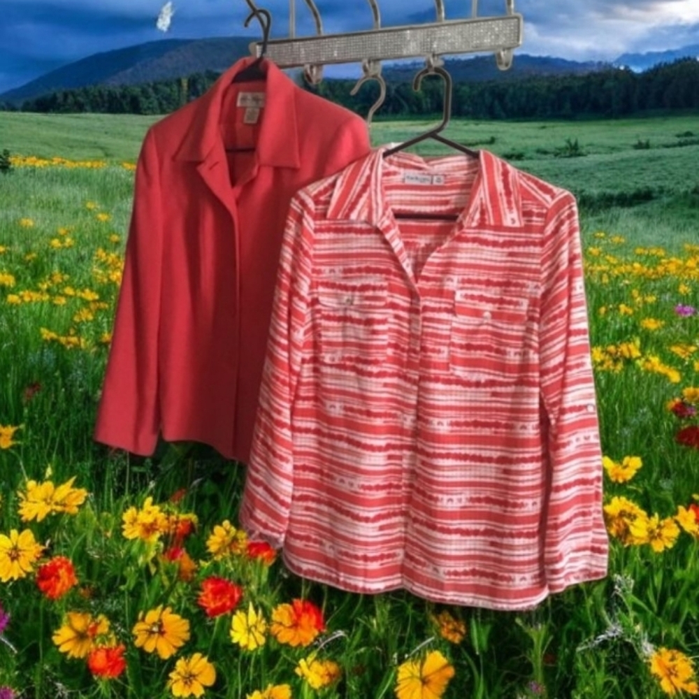 Kim Rogers Jacket bundle Size (10) & blouse PM bundle 2 piece match perfectly